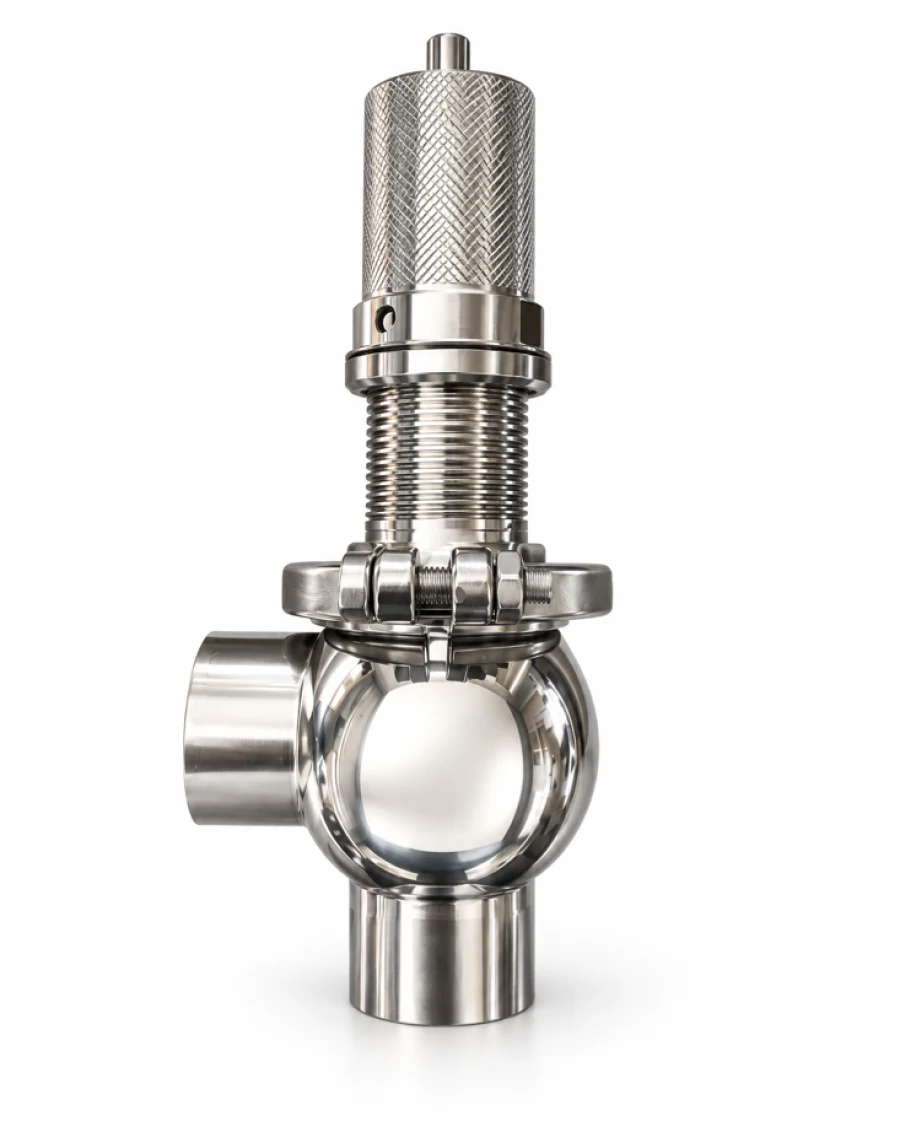 Válvula de seguridad Overflow 2″ 0–6 bar — inox 304